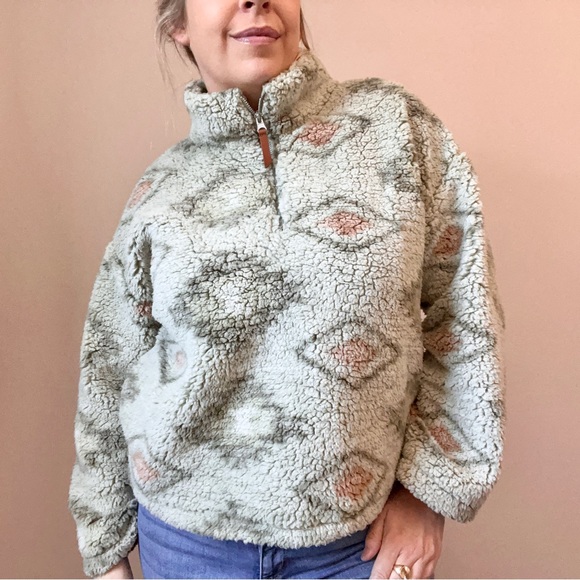 Thread & Supply Aztec Shaggy Pullover Shacket - Picture 2 of 14